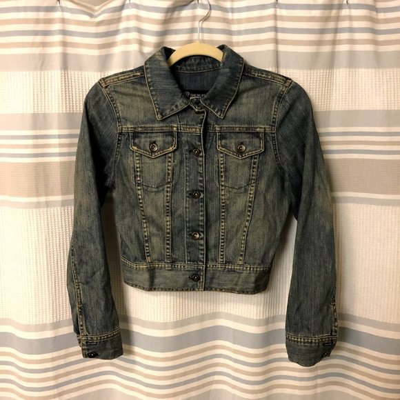 Sneak Peek Cropped Women's Jean Jacket Medium - Picture 1 of 5